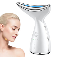 Load image into Gallery viewer, LED Photon Therapy Electric Neck Lifting Massager EMS Vibration Beauty Machine Anti Wrinkle Multi-Functional Neck Face Beauty Devices