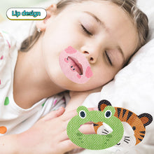 Load image into Gallery viewer, Children's Cartoon Correction Mouth Breathing Mouth Patch Sleeping Anti Opening Mouth Closing Mouth Sealing Patch Snoring Physical Breathing Patch