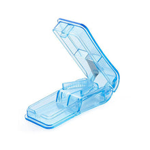 Load image into Gallery viewer, Small Portable Medicine Box Pill Cutter Durable Travel Tablet Storage Case Mini Plastic Medicine Box Medicine Container