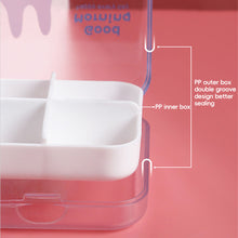 Load image into Gallery viewer, Portable 4 Grids Pill Box Plastic Sealed Medicine Storage Box Waterproof Durable Travel Pill Case Medicine Box
