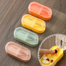 Load image into Gallery viewer, Small Portable Travel Medicine Box Pill Cutter Durable Tablet Storage Case Plastic Medicine Pill Tablet Cutter Splitter Pill Case