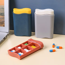 Load image into Gallery viewer, Portable Dispenser Medicine Boxes Travel 6 Grids Nordic Style Draw Pill Box Dispensing Separable Medical Kit Organizer
