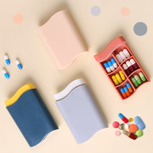 Load image into Gallery viewer, Portable Dispenser Medicine Boxes Travel 6 Grids Nordic Style Draw Pill Box Dispensing Separable Medical Kit Organizer