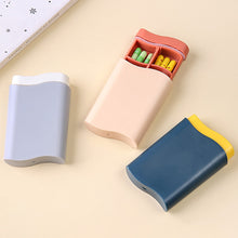 Load image into Gallery viewer, Portable Dispenser Medicine Boxes Travel 6 Grids Nordic Style Draw Pill Box Dispensing Separable Medical Kit Organizer