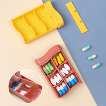 Load image into Gallery viewer, Portable Dispenser Medicine Boxes Travel 6 Grids Nordic Style Draw Pill Box Dispensing Separable Medical Kit Organizer