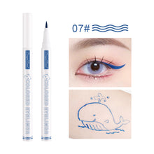 Load image into Gallery viewer, Waterproof Smooth Colorful Eyeliner Pencil Matte Long Lasting Not Blooming Black Eyeliner Pen Liquid Eye Liner Makeup Cosmetics