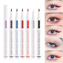 Load image into Gallery viewer, Waterproof Smooth Colorful Eyeliner Pencil Matte Long Lasting Not Blooming Black Eyeliner Pen Liquid Eye Liner Makeup Cosmetics