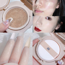 Load image into Gallery viewer, Moisturizing Delicate Liquid Foundation Cover Spots Acne Marks Waterproof Sweatproof Long Lasting Air Cushion Frost Facial Makeup Cosmetics