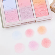 Load image into Gallery viewer, 3 in 1 Highlight Gradient Vitality Blush Peach Red Pearl Stage Rouge Powder Waterproof Sweat-proof Blusher Face Makeup Women Cosmetics