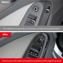 Load image into Gallery viewer, 4Pcs Carbon Fiber Car Door Window Lift Panel Button Frame Trim Sticker For Audi A4 A5 2013 - 2016