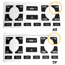 Load image into Gallery viewer, 16 Keys Car Radio Stereo Worn Peeling Button Repair Decal Stickers Black Car Interior Accessories for Audi A4 B6 B7 A6 A2 A3 8L P