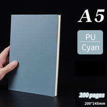 Load image into Gallery viewer, A5 Soft Notebook PU Leather Planner Agenda Week Planner Travelers Notebook Writing Paper For Students Office School Supplies Notepad