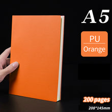 Load image into Gallery viewer, A5 Soft Notebook PU Leather Planner Agenda Week Planner Travelers Notebook Writing Paper For Students Office School Supplies Notepad