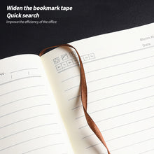 Load image into Gallery viewer, A5 Soft Notebook PU Leather Planner Agenda Week Planner Travelers Notebook Writing Paper For Students Office School Supplies Notepad