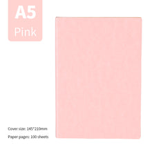 Load image into Gallery viewer, A5 Soft Notebook PU Leather Planner Agenda Week Planner Travelers Notebook Writing Paper For Students Office School Supplies Notepad
