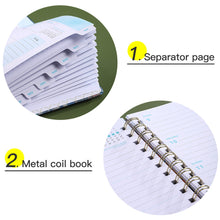 Load image into Gallery viewer, 2024 A5 English Planner Notebook Diary Weekly Planner Agenda Goal Habit Schedules Journal Notebooks Stationery Office School Supplies