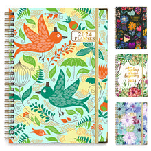 Load image into Gallery viewer, 2024 A5 English Planner Notebook Diary Weekly Planner Agenda Goal Habit Schedules Journal Notebooks Stationery Office School Supplies
