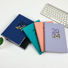 Load image into Gallery viewer, 2024 A5 Notebook Agenda Planner in EN & SP Cuadernos 365 To Do List Diary Monthly Planner Notepads Office Accessories