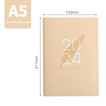 Load image into Gallery viewer, 2024 A5 Notebook Agenda Planner in EN & SP Cuadernos 365 To Do List Diary Monthly Planner Notepads Office Accessories