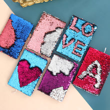 Load image into Gallery viewer, A5 Glitter Notebook PU Leather Planner Agenda Week Planner Travelers Notebook Writing Paper For Students Office School Supplies Notepad