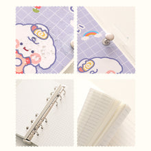 Load image into Gallery viewer, Korean Kawaii Journal Notebook Loose-leaf Binder Bear Planner For Students Office School Supplies Notepad Stationery