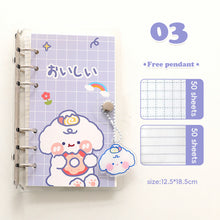Load image into Gallery viewer, Korean Kawaii Journal Notebook Loose-leaf Binder Bear Planner For Students Office School Supplies Notepad Stationery