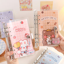 Load image into Gallery viewer, Korean Kawaii Journal Notebook Loose-leaf Binder Bear Planner For Students Office School Supplies Notepad Stationery