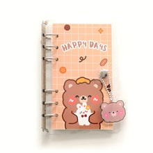 Load image into Gallery viewer, Korean Kawaii Journal Notebook Loose-leaf Binder Bear Planner For Students Office School Supplies Notepad Stationery