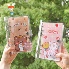 Load image into Gallery viewer, Korean Kawaii Journal Notebook Loose-leaf Binder Bear Planner For Students Office School Supplies Notepad Stationery
