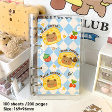 Load image into Gallery viewer, Korean Kawaii A6 Journal Notebook Loose-leaf Binder Bear Planner For Students Office School Supplies Notepad Stationery