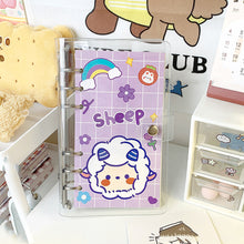 Load image into Gallery viewer, Korean Kawaii A6 Journal Notebook Loose-leaf Binder Bear Planner For Students Office School Supplies Notepad Stationery