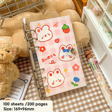 Load image into Gallery viewer, Korean Kawaii A6 Journal Notebook Loose-leaf Binder Bear Planner For Students Office School Supplies Notepad Stationery