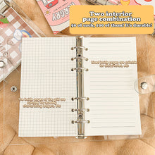 Load image into Gallery viewer, Korean Kawaii A6 Journal Notebook Loose-leaf Binder Bear Planner For Students Office School Supplies Notepad Stationery