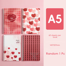 Load image into Gallery viewer, A5 Spiral Coil Paper Notebook Cute Landscape Flower Coil Book Student Notebook Notepad Kawaii Portable Diary Notebook Journals