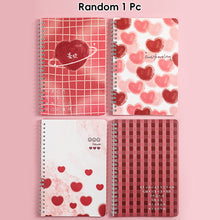 Load image into Gallery viewer, A5 Spiral Coil Paper Notebook Cute Landscape Flower Coil Book Student Notebook Notepad Kawaii Portable Diary Notebook Journals