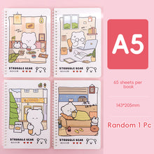 Load image into Gallery viewer, A5 Spiral Coil Paper Notebook Cute Landscape Flower Coil Book Student Notebook Notepad Kawaii Portable Diary Notebook Journals