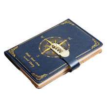 Load image into Gallery viewer, Password Notes Diary Book with Lock Simple Art Retro Girls Private Retro PUP Leather Face Secret Diary for Girls Boys
