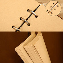 Load image into Gallery viewer, A6 Loose-leaf Photo Album PU Leather Kraft Paper Maple Leaves Cover Diary Notebook Vintage Cover Traveler Album Journals School Supplies