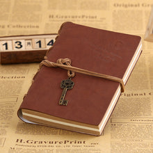 Load image into Gallery viewer, A6 PU Leather Kraft Paper Cover Diary Notebook Vintage Cover Traveler Album For Students Office School Supplies