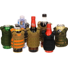 Load image into Gallery viewer, 1PC Outdoor Tactical Beer Bottle Vest Personality Army Fan MOLLE Bar Decorated Vest Drink Mini Coat
