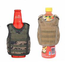 Load image into Gallery viewer, 1PC Outdoor Tactical Beer Bottle Vest Personality Army Fan MOLLE Bar Decorated Vest Drink Mini Coat