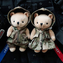 Load image into Gallery viewer, Cute Tactical Bear Flannel Doll Army Fan Backpack Pendant Outdoor Camping Hiking Backpack Accessories Portable Detachable Toys