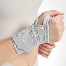 Load image into Gallery viewer, 1 Piece Wrap Pressure Sports Wrist Brace Outdoor Running Fitness Wrist Strap Sweat Absorbent Breathable Comfort Protective Wristband