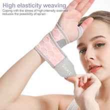 Load image into Gallery viewer, 1 Piece Wrap Pressure Sports Wrist Brace Outdoor Running Fitness Wrist Strap Sweat Absorbent Breathable Comfort Protective Wristband
