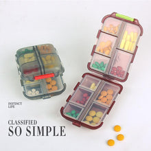 Load image into Gallery viewer, Portable 10 Grids Pill Box Plastic Sealed Large Capacity Medicine Storage Box Durable Travel Pill Case Medicine Box