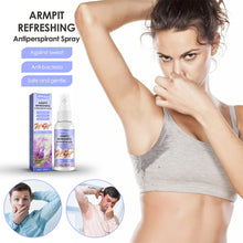 Load image into Gallery viewer, Lavender Armpit Odor Removing Spray Gentle Refreshing Antibacterial Underarm Deodorant Spray Sweat Odor Spray Body Care
