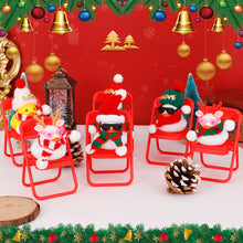 Load image into Gallery viewer, Christmas Rubber Mini White Snow Duck Yellow Ducks Car Ornaments Decor Cute Squeak Ducks Ornaments Interior Home Decoration Accessories