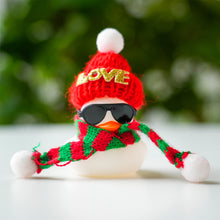 Load image into Gallery viewer, Christmas Rubber Mini White Snow Duck Yellow Ducks Car Ornaments Decor Cute Squeak Ducks Ornaments Interior Home Decoration Accessories