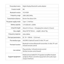 Load image into Gallery viewer, NFC Bluetooth 5.0 Audio Adapter 3.5mm Aux RCA Wireless Receiver Transmitter Optical/Coaxial Music Adapter with IR Remote