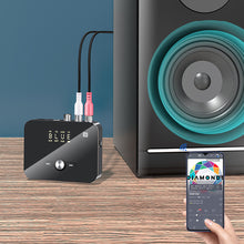 Load image into Gallery viewer, NFC Bluetooth 5.0 Audio Adapter 3.5mm Aux RCA Wireless Receiver Transmitter Optical/Coaxial Music Adapter with IR Remote